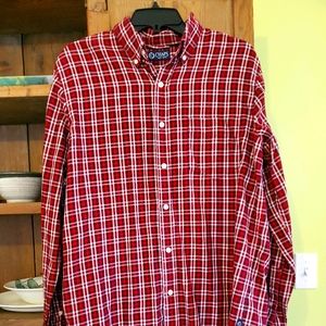 Chaps Red Flannel Buttonup Shirt - Men's Size M